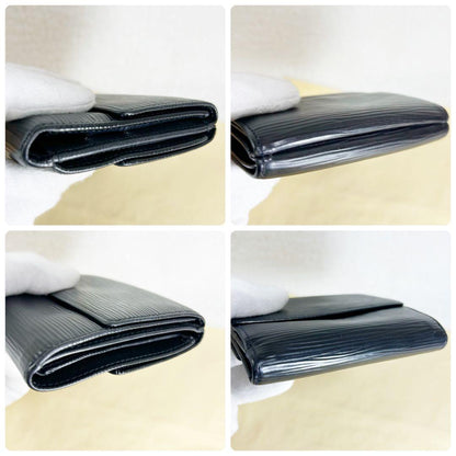 Louis Vuitton Epi Portefeuille Elise W Hook Folding Wallet