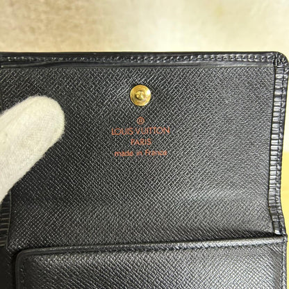 Louis Vuitton Epi Portefeuille Elise W Hook Folding Wallet