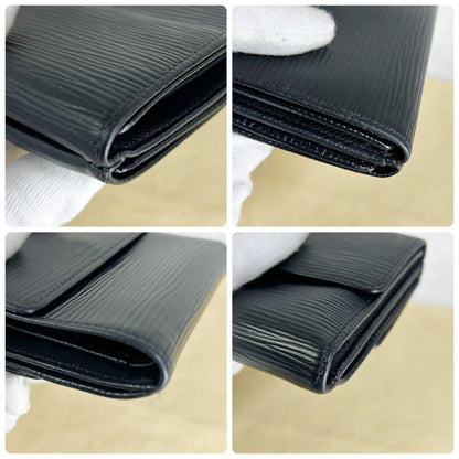 Louis Vuitton Epi Portefeuille Elise W Hook Folding Wallet