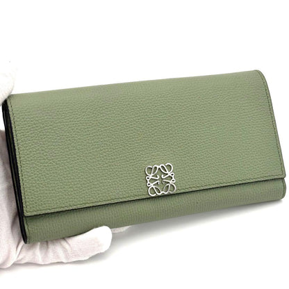 Loewe Wallet Anagram Continental Green