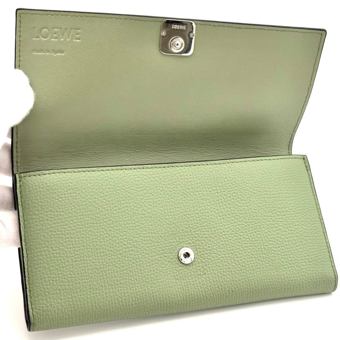 Loewe Wallet Anagram Continental Green — view 3