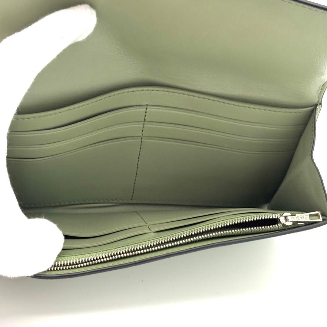 Loewe Wallet Anagram Continental Green — view 4