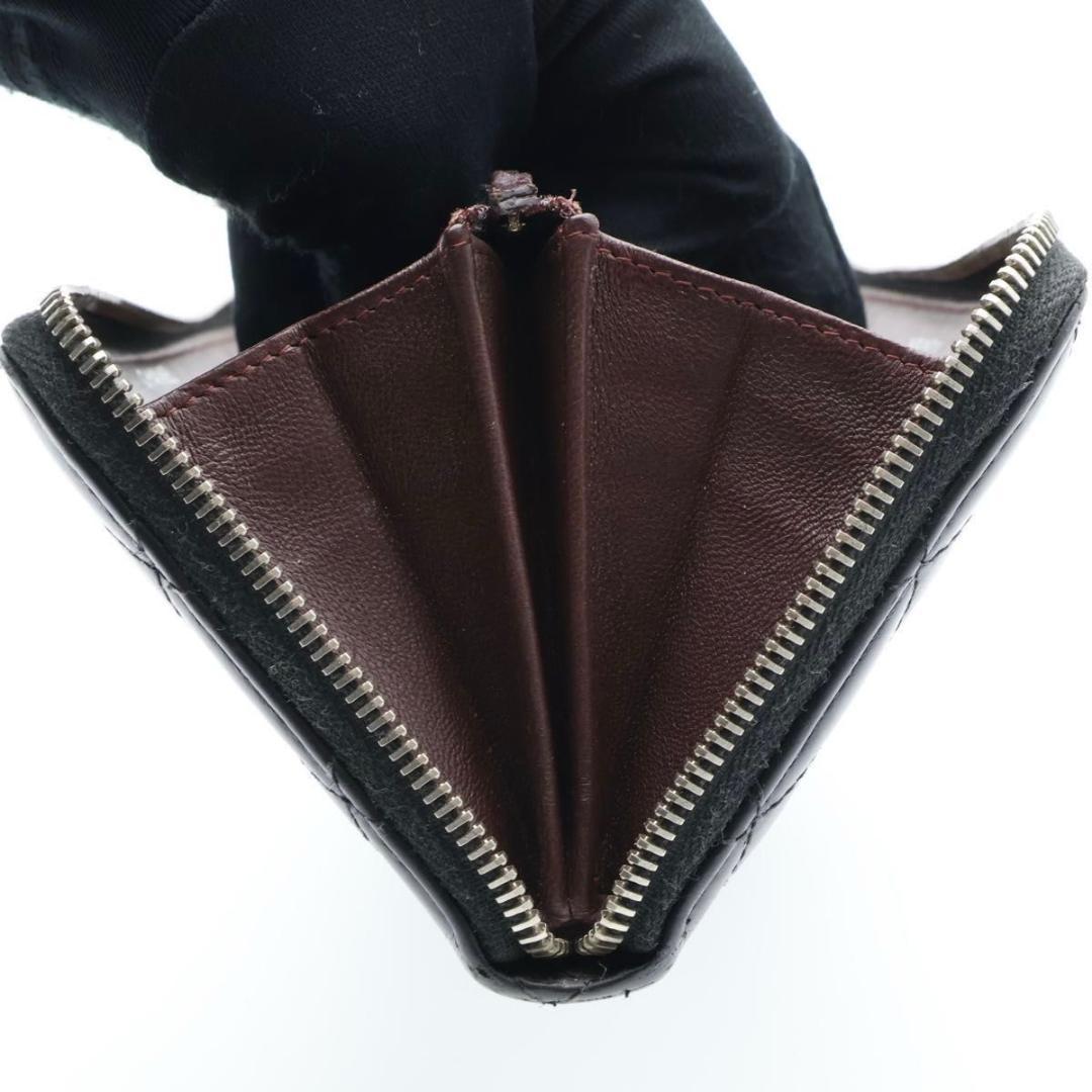 Chanel Quilted Zip Around Wallet Black — view 6