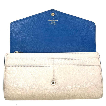 Louis Vuitton Color Empreinte Portefeuille Sarah Blue Jean Wallet — view 2