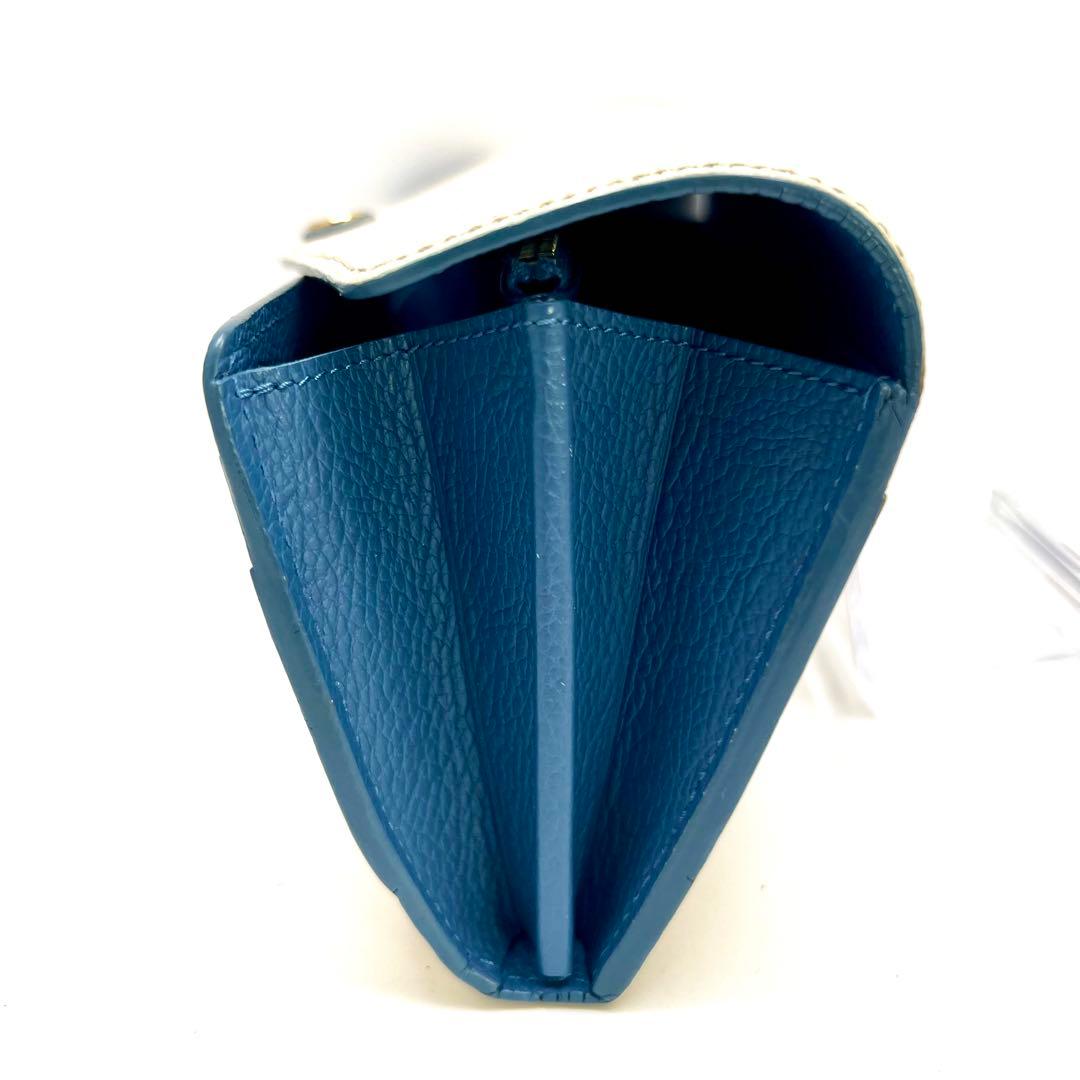 Louis Vuitton Color Empreinte Portefeuille Sarah Blue Jean Wallet — view 3