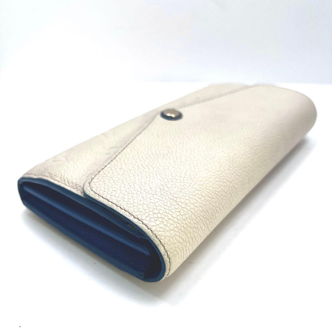 Louis Vuitton Color Empreinte Portefeuille Sarah Blue Jean Wallet — view 5