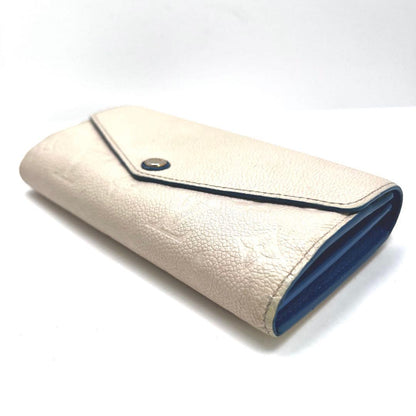 Louis Vuitton Color Empreinte Portefeuille Sarah Blue Jean Wallet — view 6