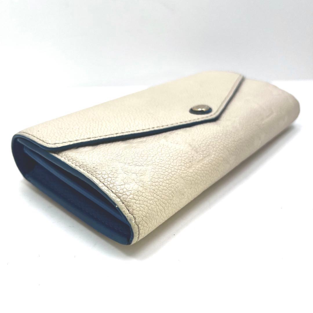Louis Vuitton Color Empreinte Portefeuille Sarah Blue Jean Wallet — view 7