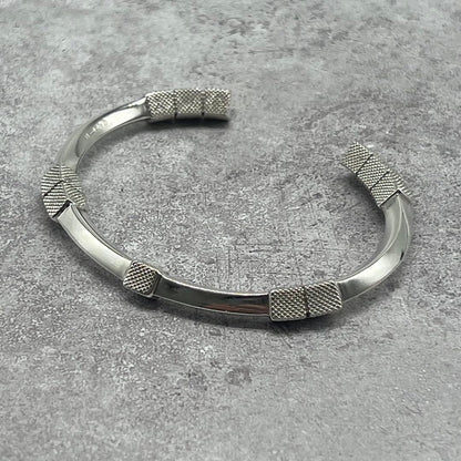 Bottega Veneta Intrecciato Cuff Bangle Bracelet