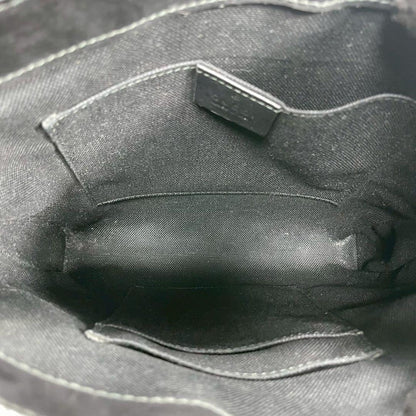 Gucci GG Sherry Line Shoulder Bag Black Leather Logo — view 5