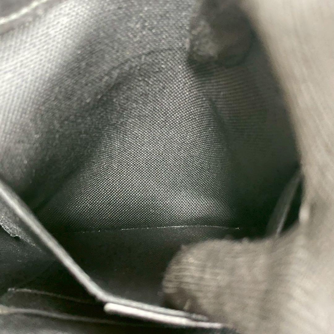 Gucci GG Sherry Line Shoulder Bag Black Leather Logo — view 6