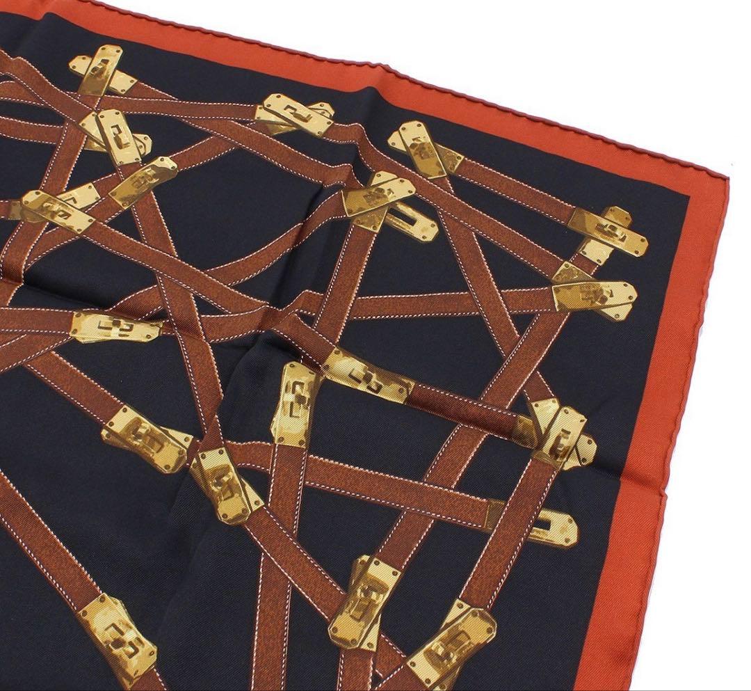 Hermes Carre 70 Tres Kelly Silk Scarf — view 4