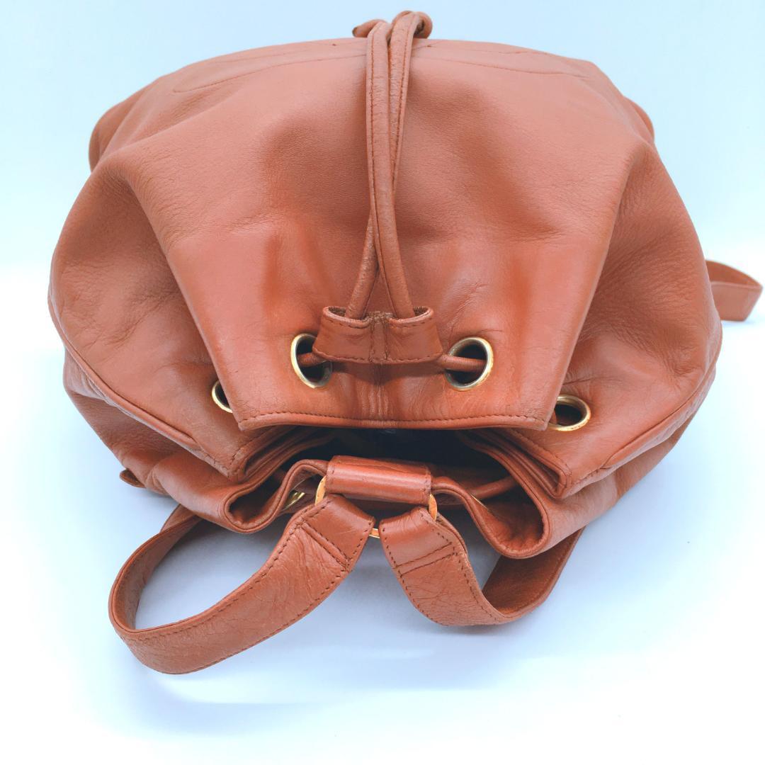 Chanel Big CC Logo Drawstring Backpack Leather