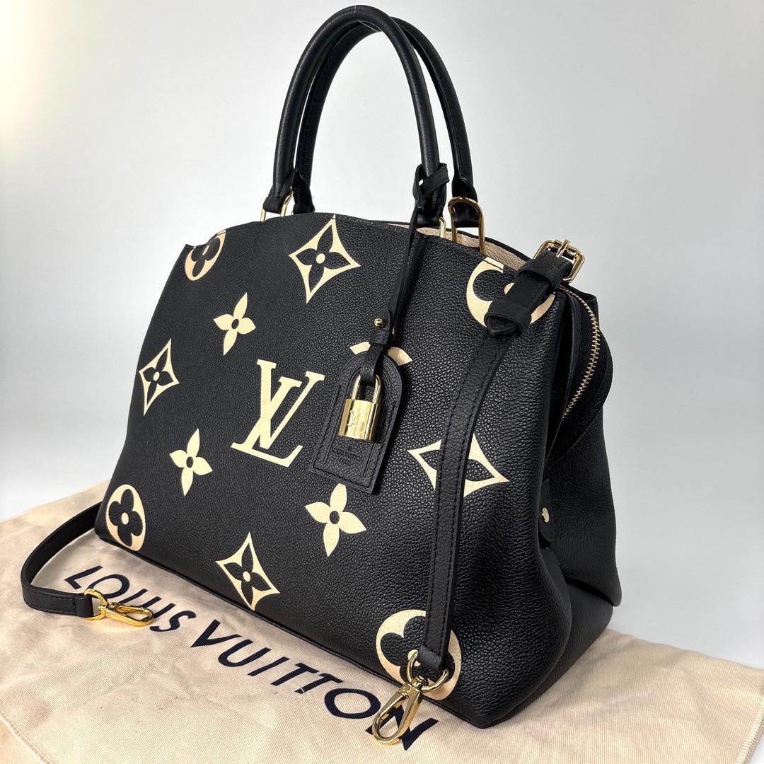 Louis Vuitton Monogram Empreinte Grand Palais MM Handbag Black — view 2