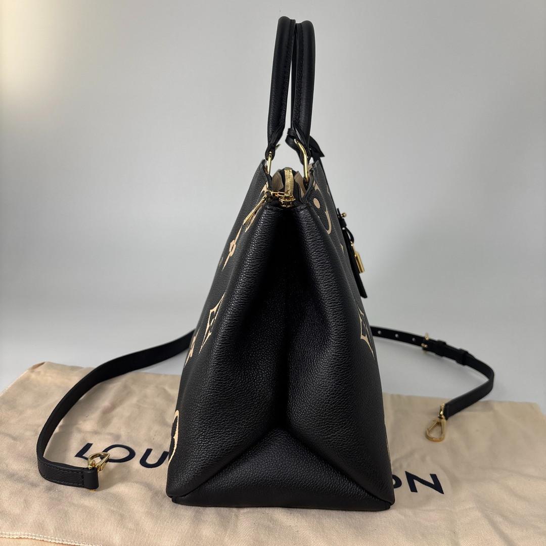 Louis Vuitton Monogram Empreinte Grand Palais MM Handbag Black — view 4