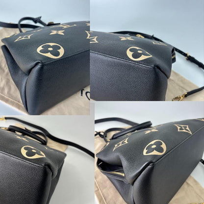 Louis Vuitton Monogram Empreinte Grand Palais MM Handbag Black — view 9