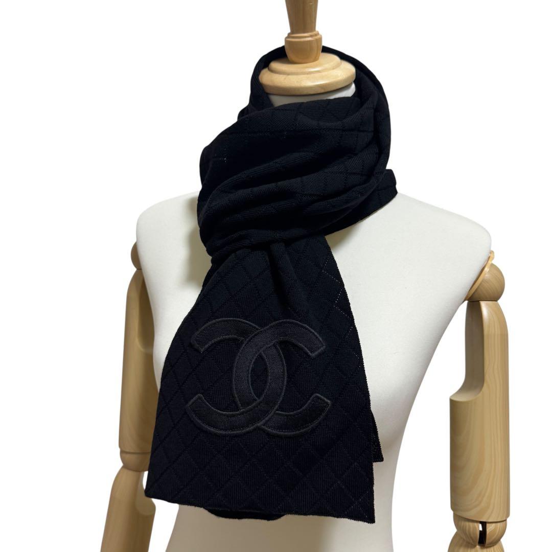Chanel CC Logo Scarf Shawl Wool