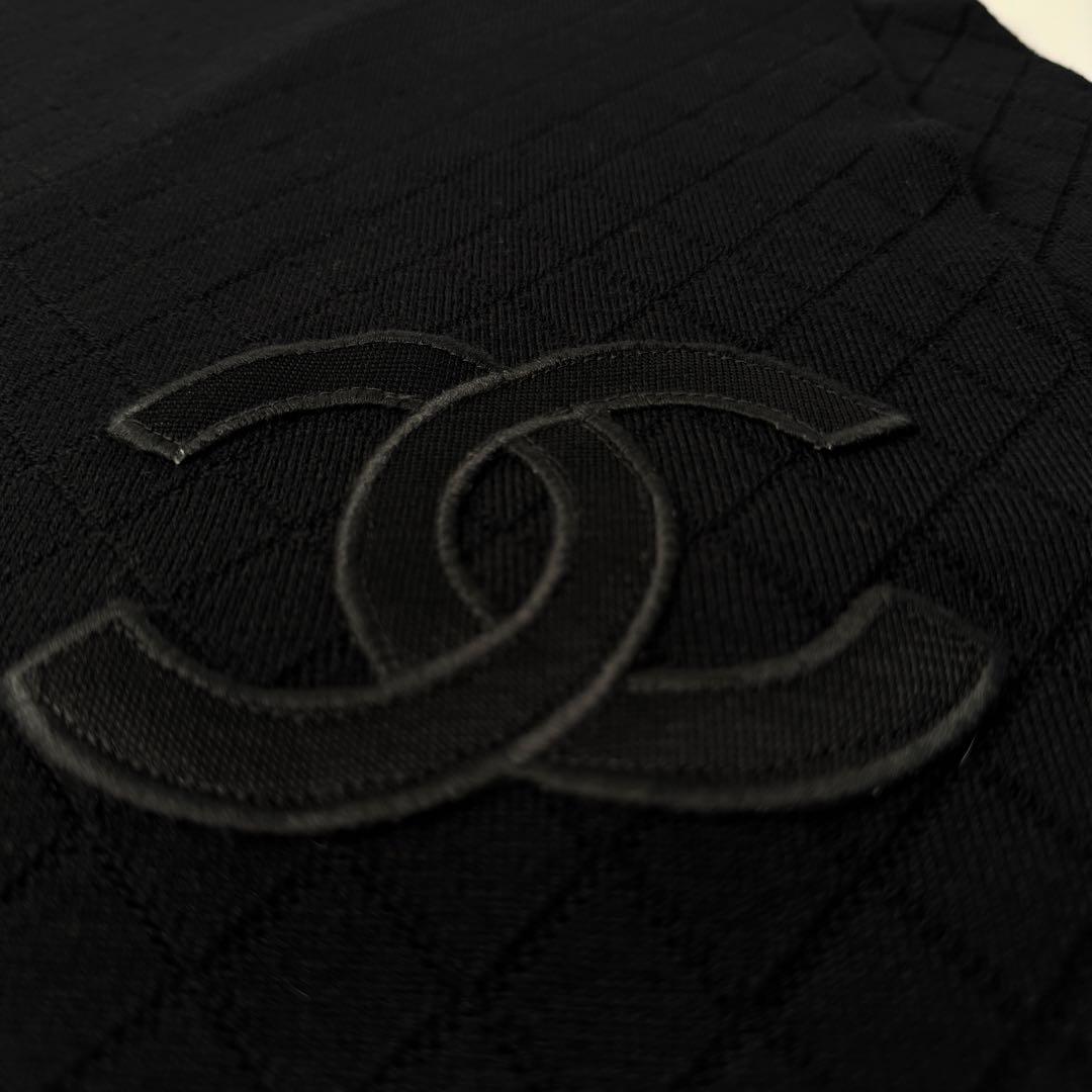 Chanel CC Logo Scarf Shawl Wool — view 5