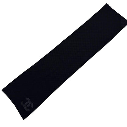 Chanel CC Logo Scarf Shawl Wool — view 6