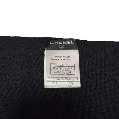 Chanel CC Logo Scarf Shawl Wool — view 8