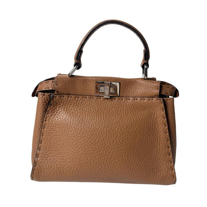 Fendi Peekaboo Selleria Mini Shoulder Handbag — view 3