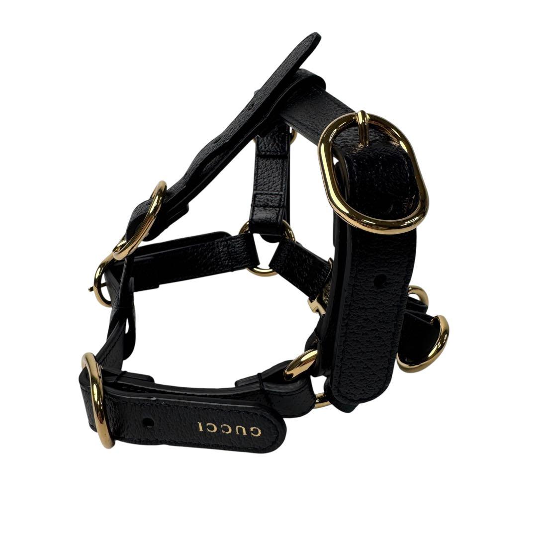 Gucci Interlocking Harness Dog Leather Pet Accessory — view 4