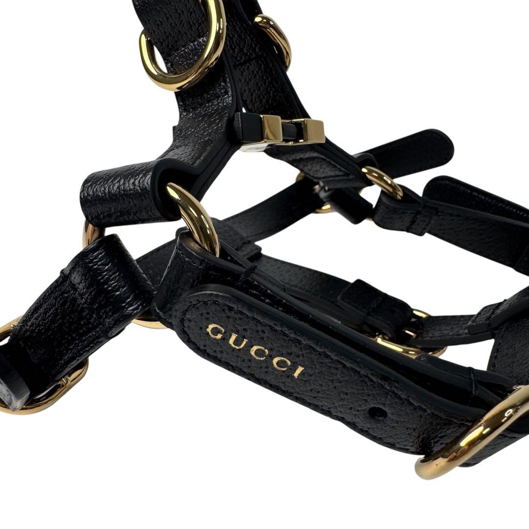 Gucci Interlocking Harness Dog Leather Pet Accessory — view 6