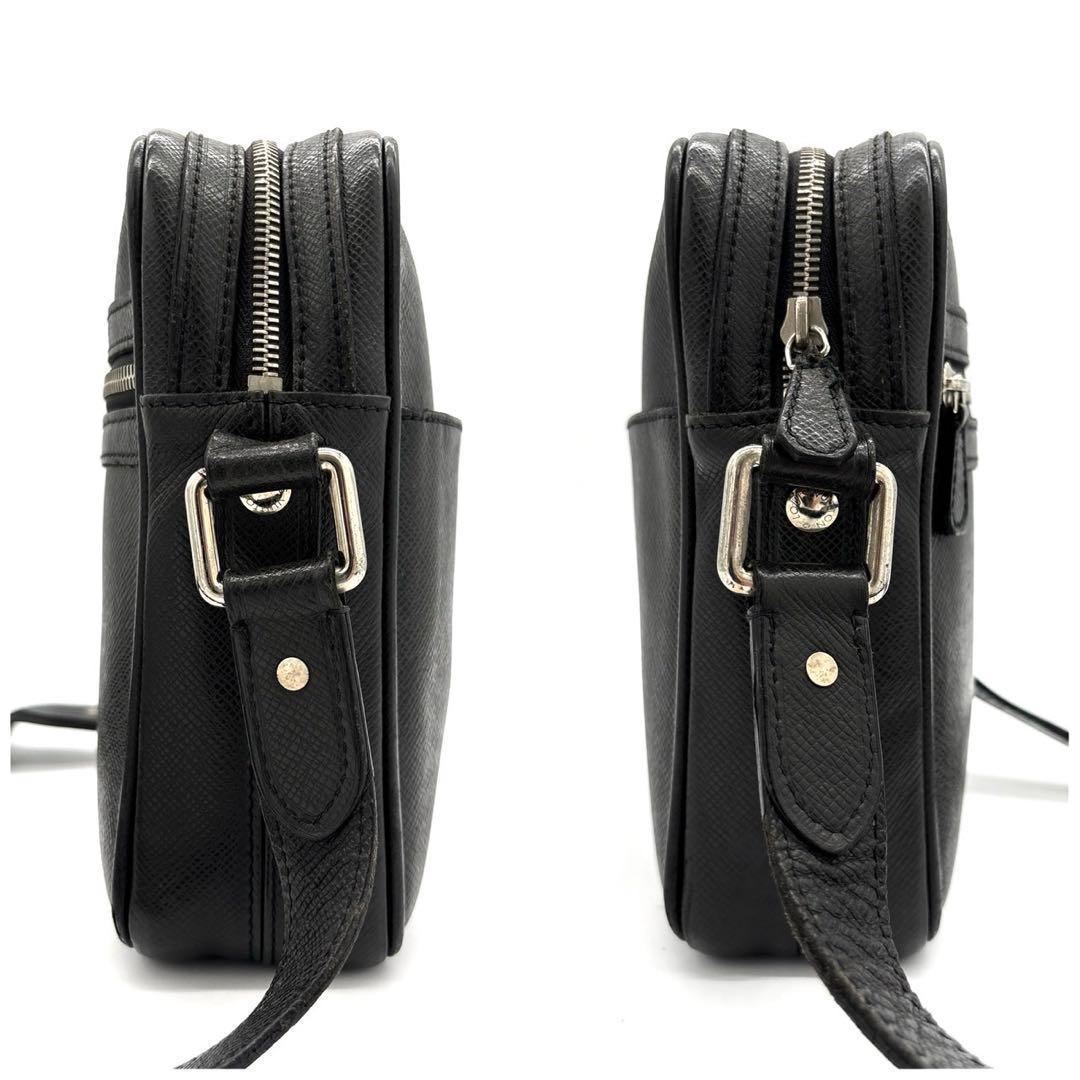Louis Vuitton Taiga Dimitri Shoulder Bag Ardoise Black — view 4