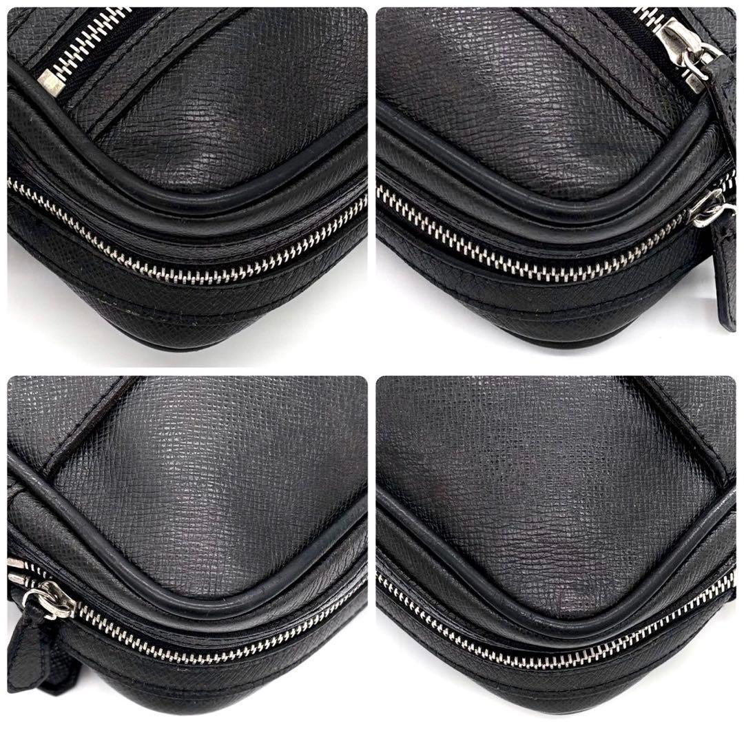 Louis Vuitton Taiga Dimitri Shoulder Bag Ardoise Black — view 7