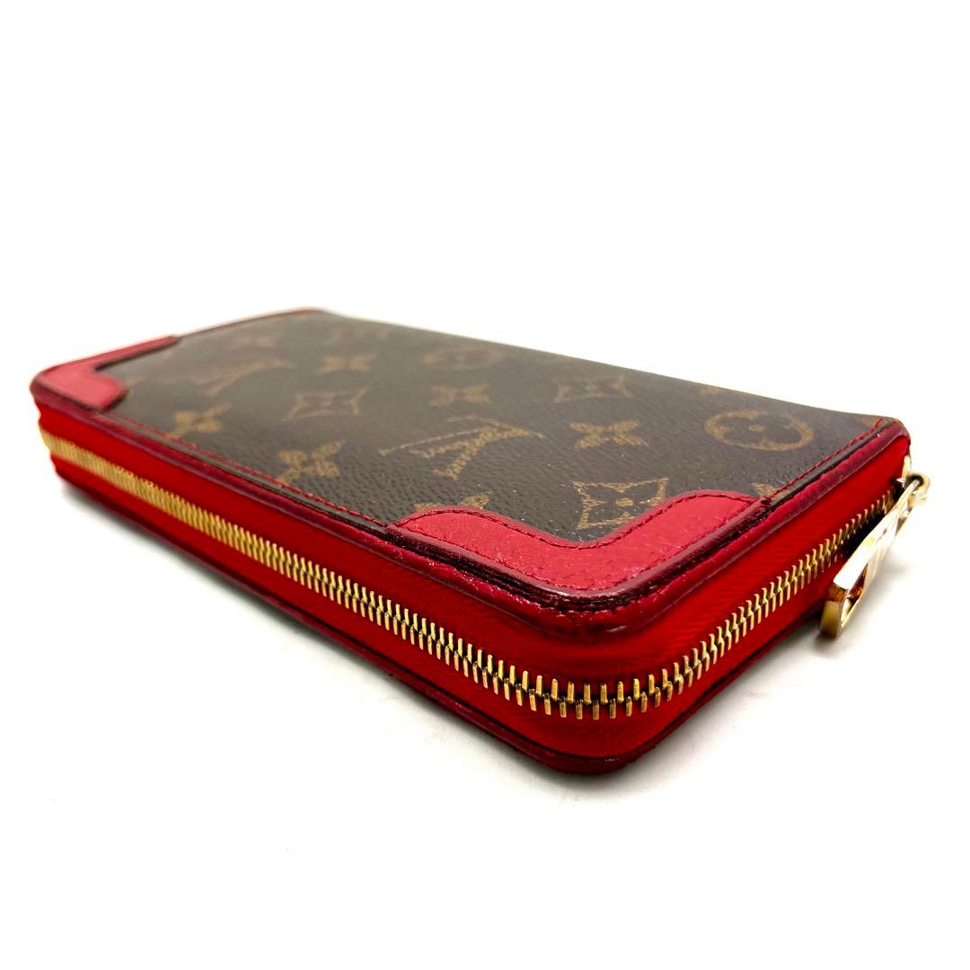 Louis Vuitton Retiro Monogram Zippy Wallet Cerise — view 5