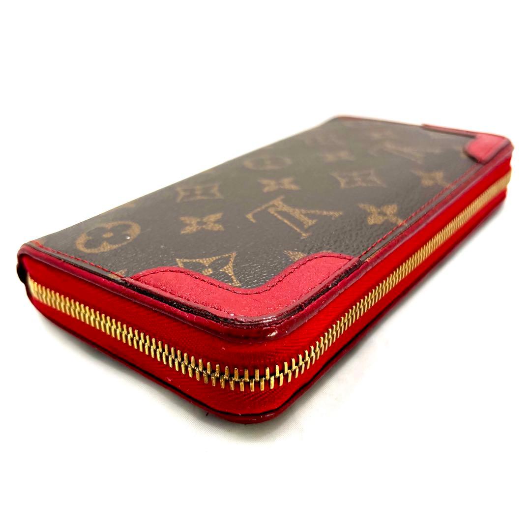 Louis Vuitton Retiro Monogram Zippy Wallet Cerise — view 6