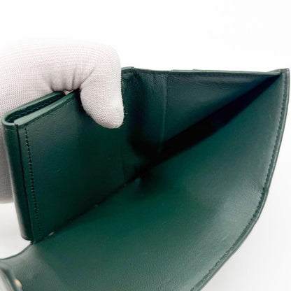 Balenciaga Hourglass Croc Compact Trifold B Logo Wallet — view 7