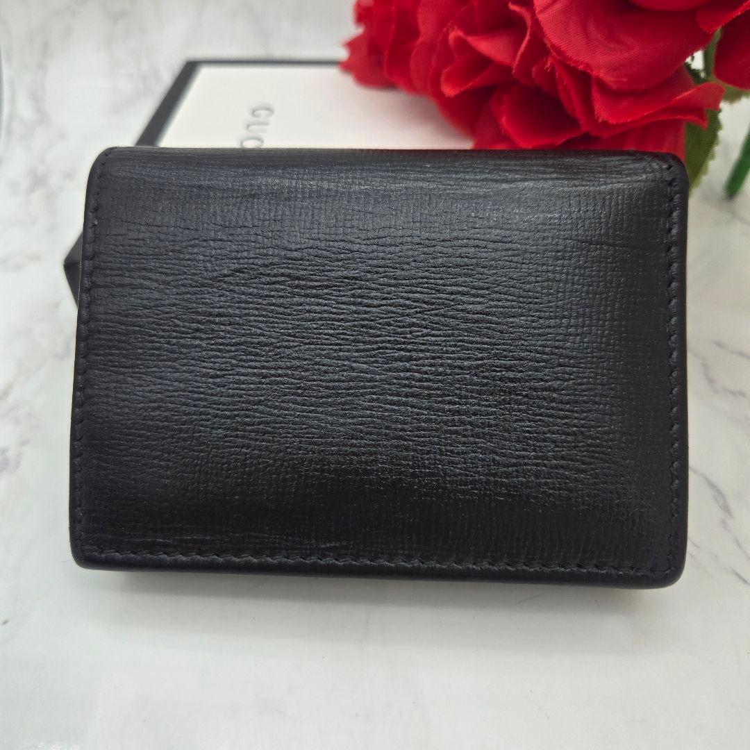 Gucci Bifold Wallet Marina GG Leather Black — view 2