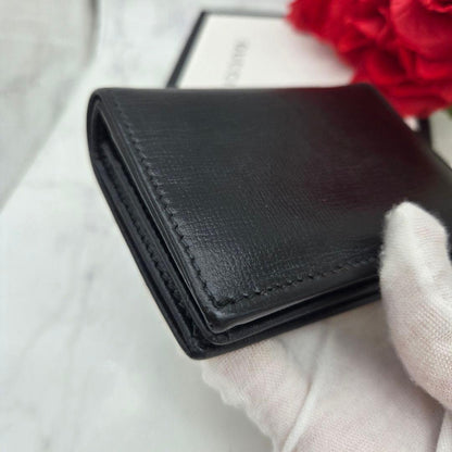 Gucci Bifold Wallet Marina GG Leather Black — view 7