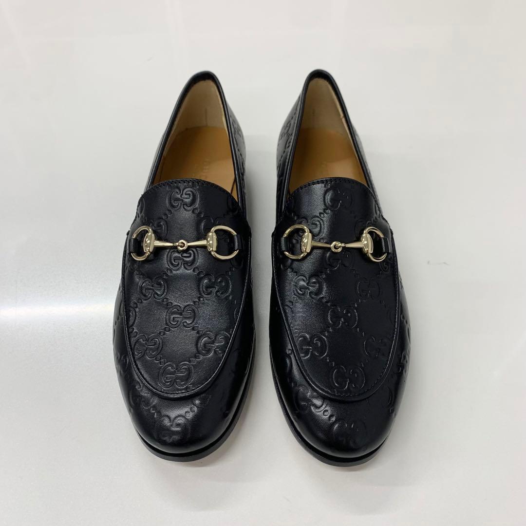 Gucci Horsebit Logo Leather Loafers Black — view 2