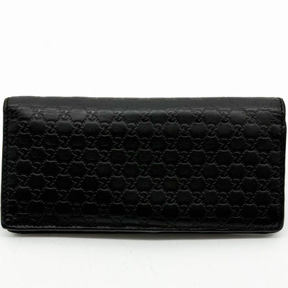 Gucci Micro Guccissima GG Bifold Wallet Black Leather — view 3