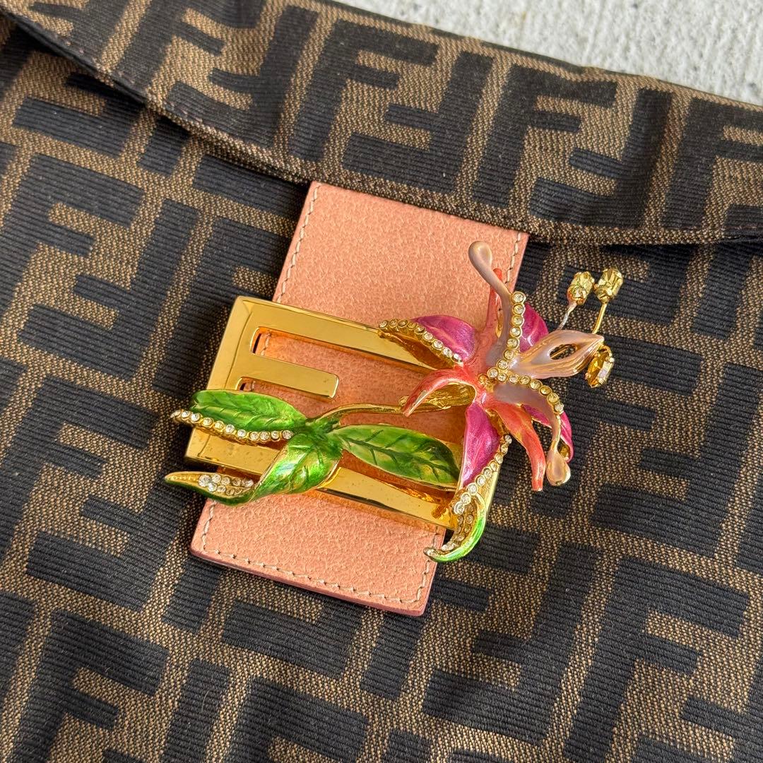 Fendi Baguette Shoulder Bag Zucca Pattern — view 2