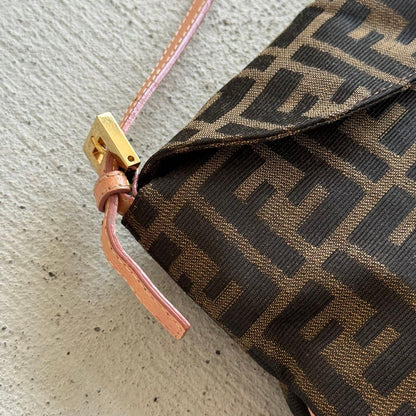 Fendi Baguette Shoulder Bag Zucca Pattern — view 5
