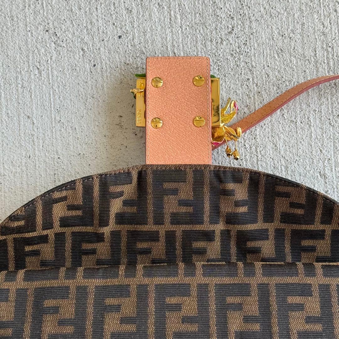 Fendi Baguette Shoulder Bag Zucca Pattern — view 7