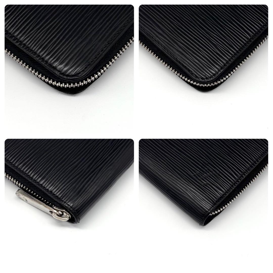Louis Vuitton Epi Zippy Wallet Noir Black — view 8