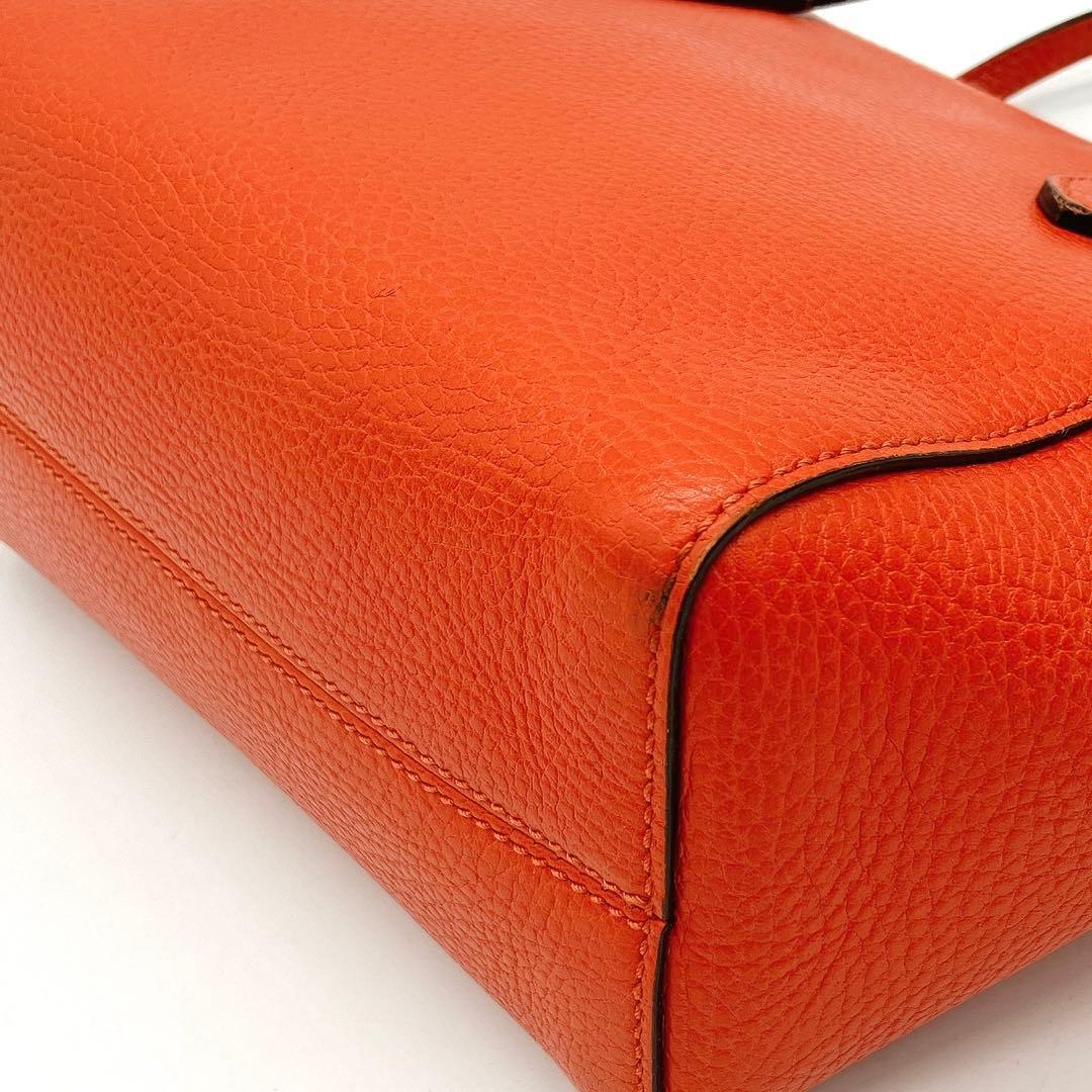 Gucci 2-way Bag Swing Leather Orange