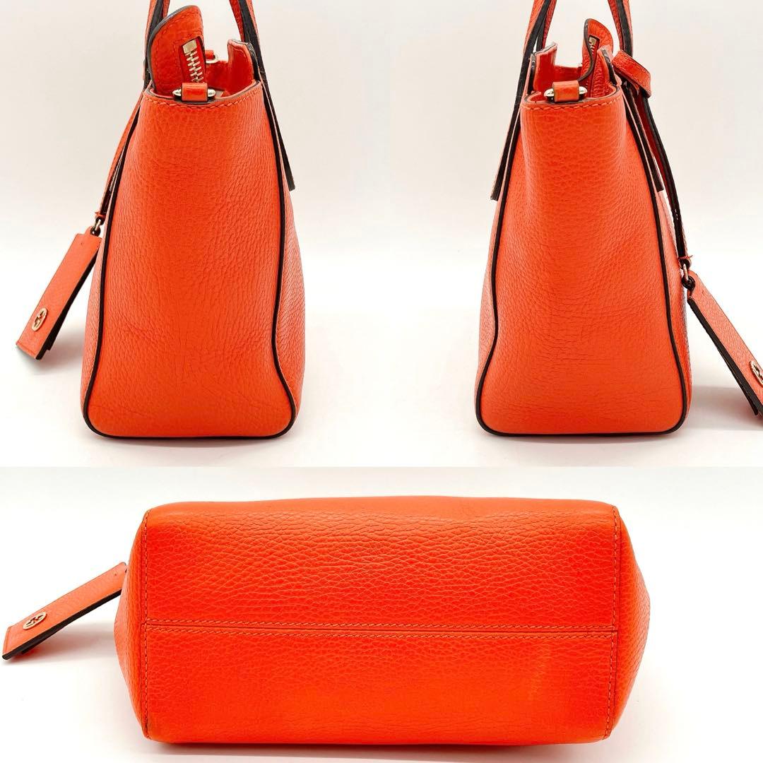Gucci 2-way Bag Swing Leather Orange