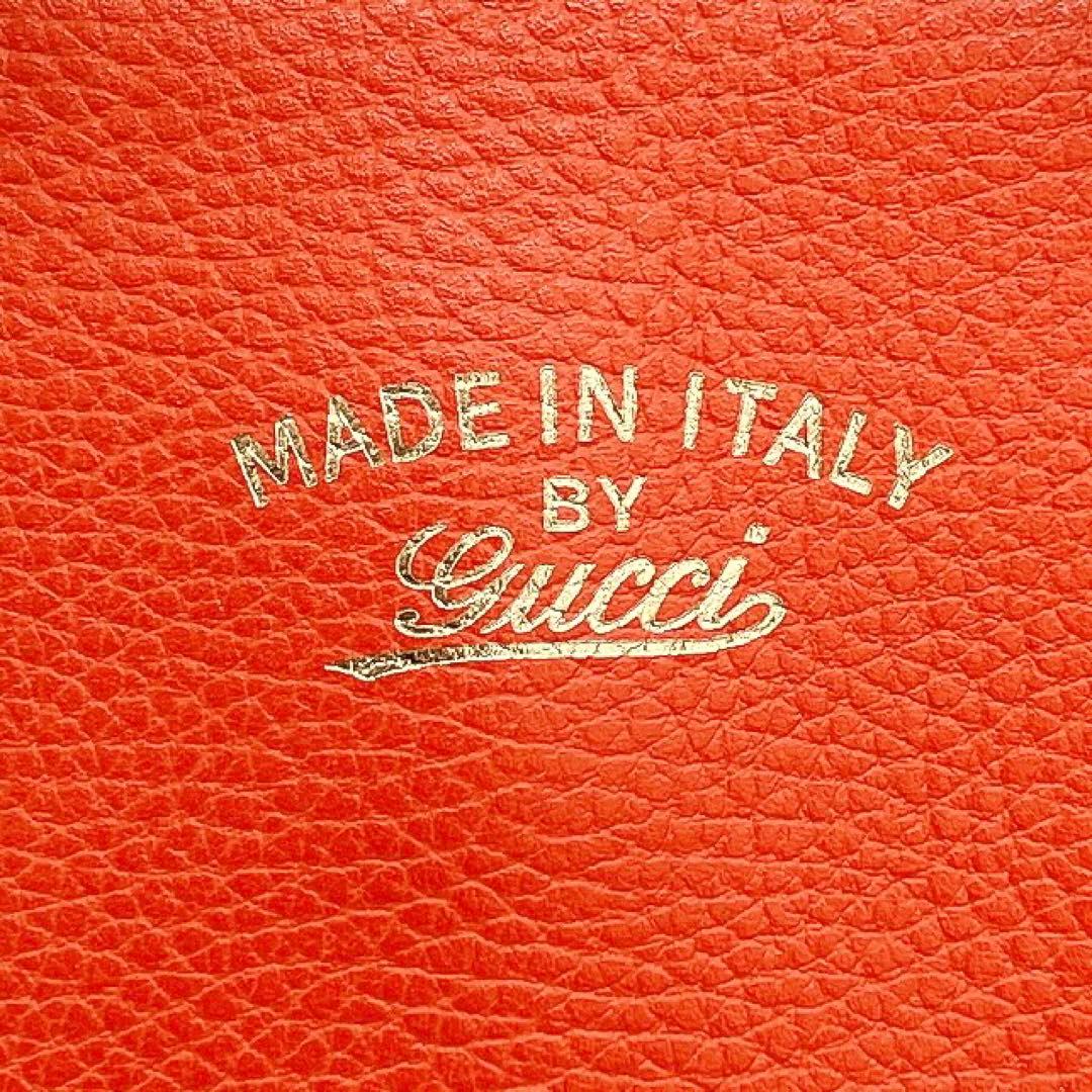 Gucci 2-way Bag Swing Leather Orange