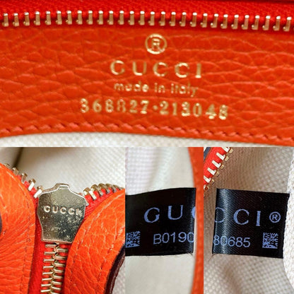 Gucci 2-way Bag Swing Leather Orange