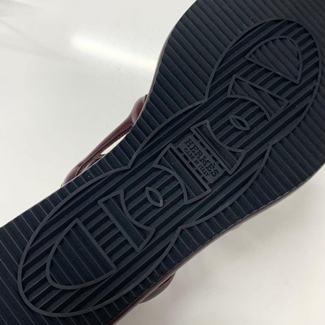 Hermes Gypsy Chaine D'ancre Platform Thong Sandals