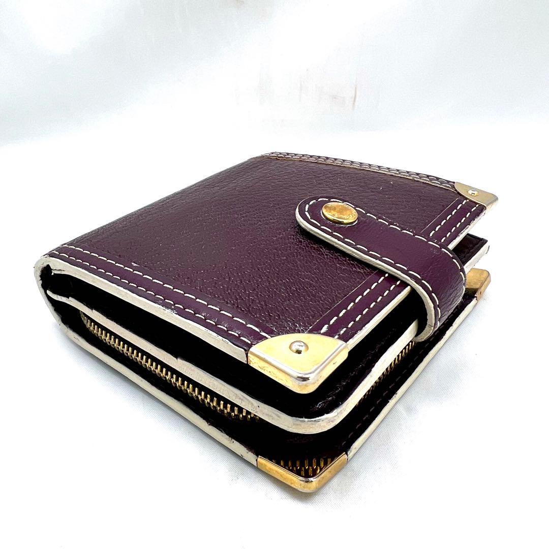 Louis Vuitton Suhali Compact Zip Purple Bifold Wallet
