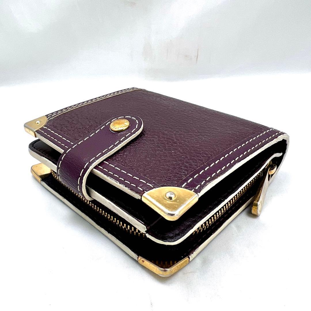 Louis Vuitton Suhali Compact Zip Purple Bifold Wallet
