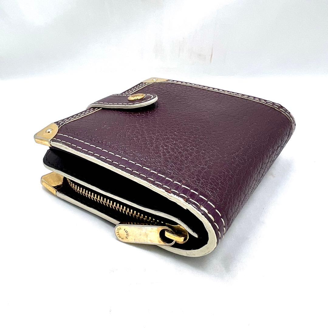 Louis Vuitton Suhali Compact Zip Purple Bifold Wallet