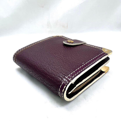Louis Vuitton Suhali Compact Zip Purple Bifold Wallet