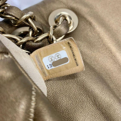 Chanel Quilted CC Logo Bubble Quilt Lambskin Shoulder Bag — view 8